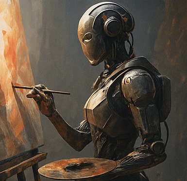 Robot painting for creation